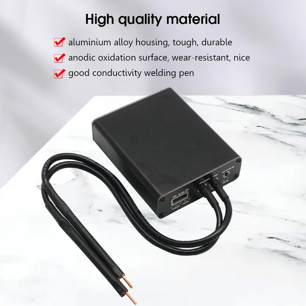 DIY Mini Spot Welder 5 Gears Adjustable Portable Handheld Spot Welding Machine for 18650 Battery Charge with Spot Welding Pen