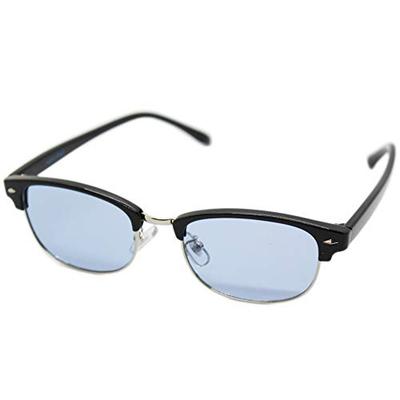 [Acht Tokyo] Gepolariseerde Zonnebril voor Mannen en Vrouwen, Blauw Licht Blokkerend, Gemaakt in Japan, Clubmaster Browline/Zirmont Stijl, Lichtgewicht, Lichte Kleur,