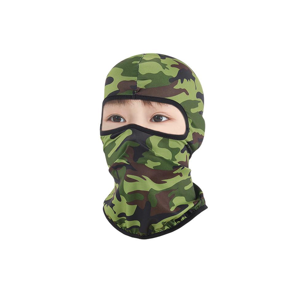 

Outdoor Children Beanies Boys Girls Full Face Mask Cover Thermal Tactical Military Helmet Liner Windproof Ski Balaclava Cap