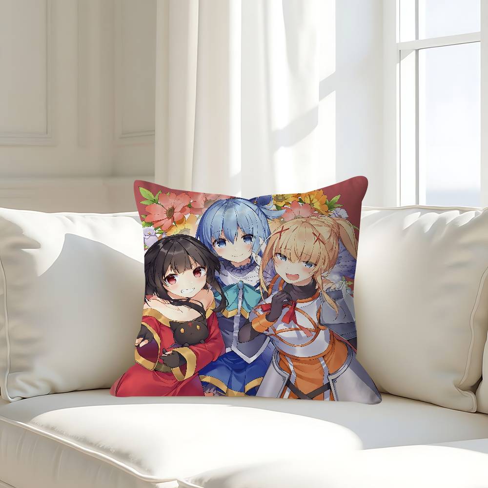 K-KONOSUBA Cushion Cover 30x50 Polyester Sofa Cushions Decorative Throw Pillows Home Decoration Pillowcover
