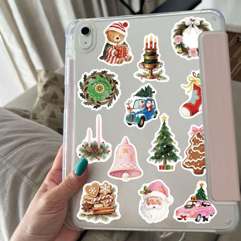 50PCS Christmas Aesthetic Graffiti Stickers Waterproof Cartoon DIY Laptop Stickers PVC Gift Phone Stickers