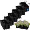Flowerpot Balcony Box for Balustrade Terrace Flowers Anthracite 40cm 6 PCS