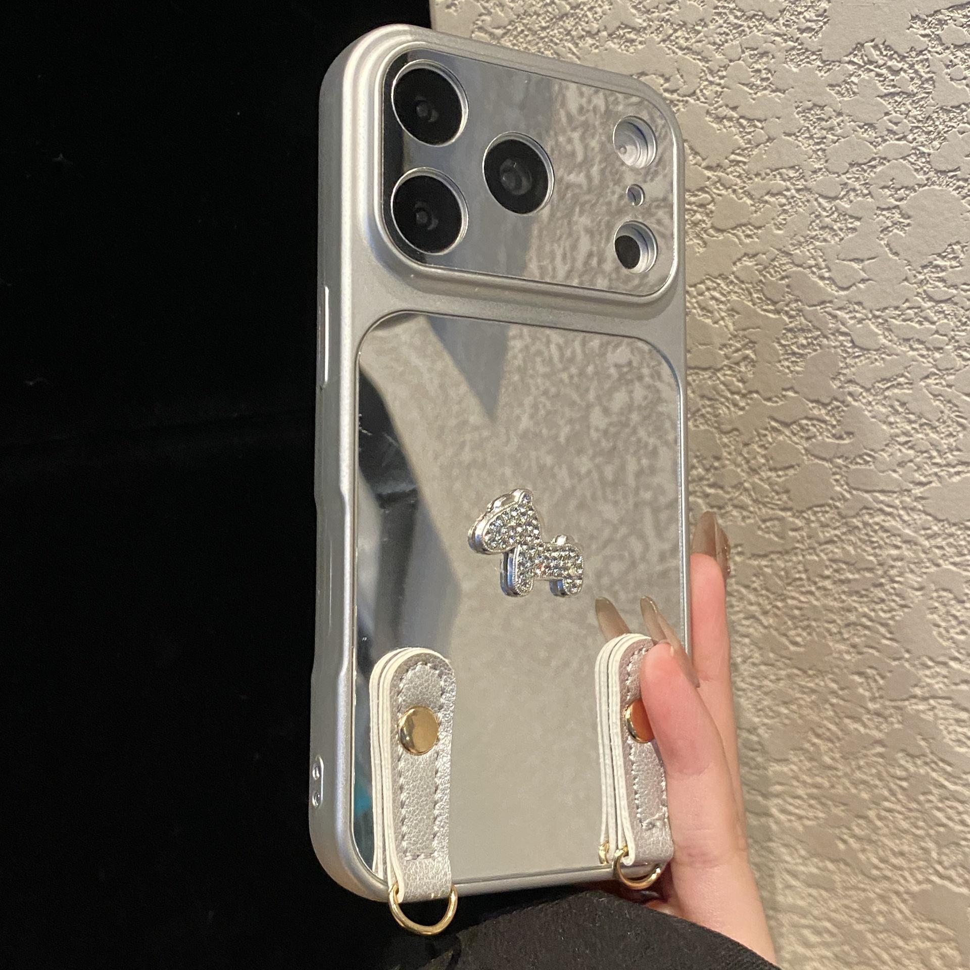 

Rhinestone Little Horse Pendant Phone Case for Apple 17pro/16/15/14/13promax iPhone 11 Pro Max 6.5 inch