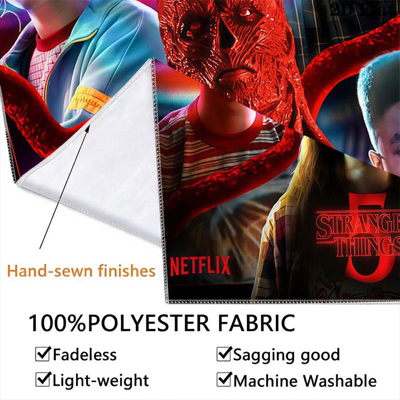 Stranger Things J Wall Hanging Printed Fabric Blanket Decorative Tapestries for Bedroom Living Room Home Decor