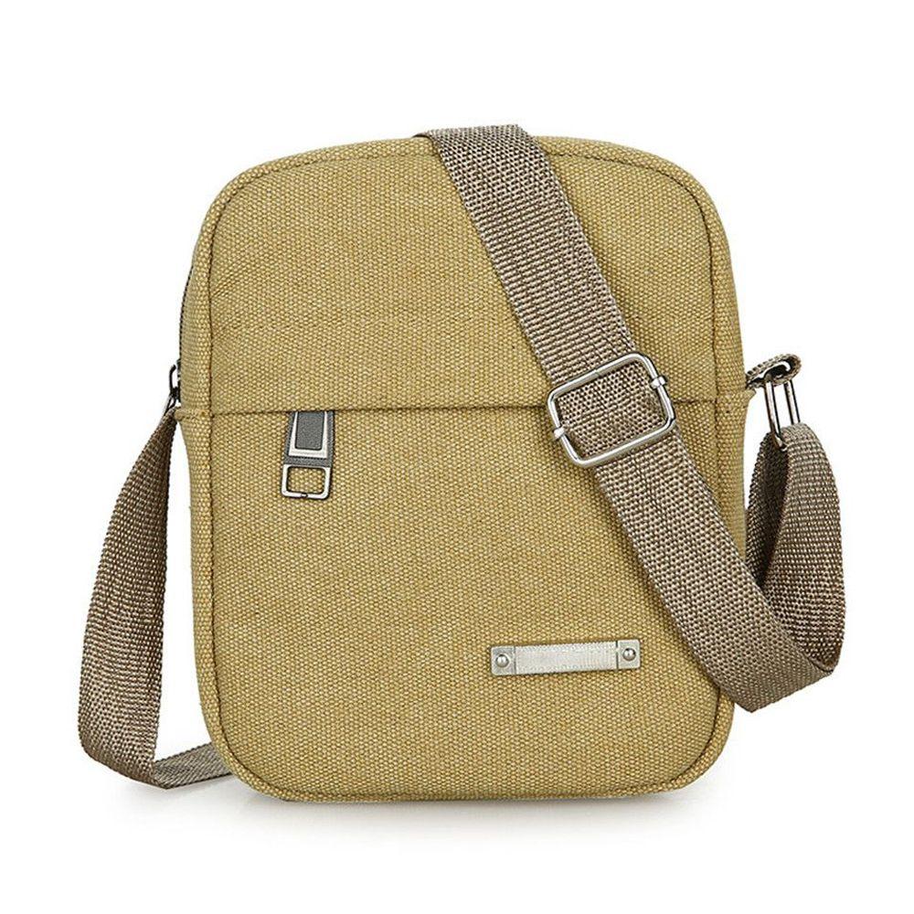 New Style Casual Canvas Men's Bag Shoulder Messenger Bag Small Backpack Handbags Outdoor Travel Mobile Phone Package Bags