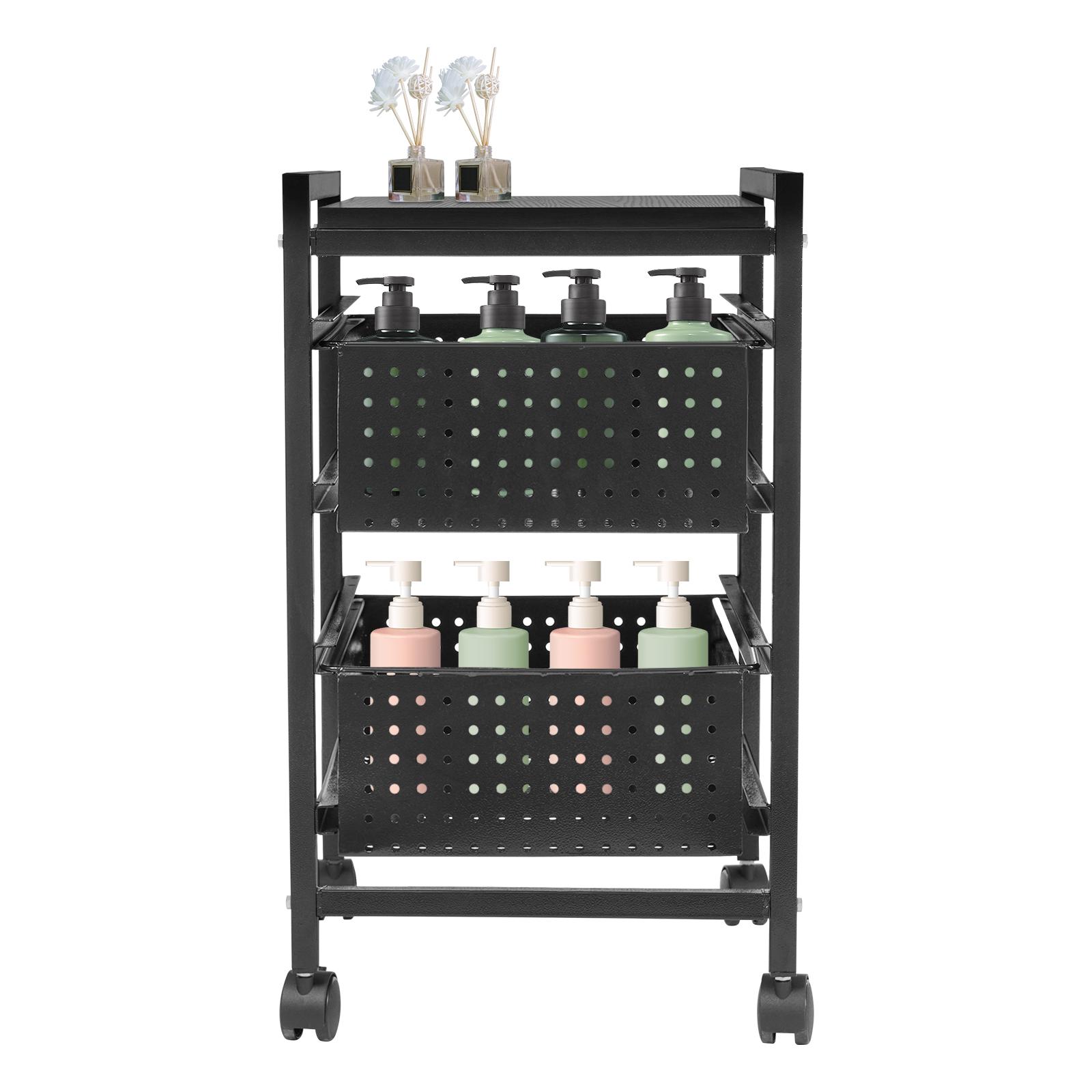 

Передвижная тележка, Тумбы с ящиками для хранения документов, 2 ящика, Офисная тележка на колесах, 44,09 фунта, Углеродистая сталь, Отдельно стоящая для спален чёрный