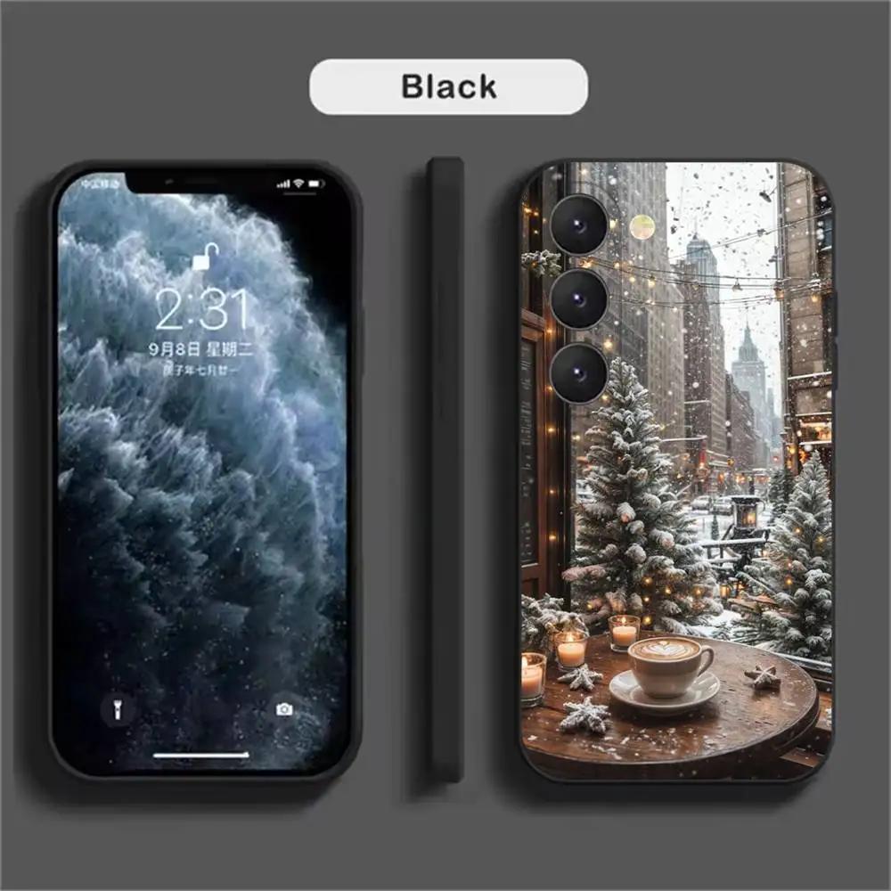 Cute Winter Snow Phone Case For Samsung Galaxy A52 A42 A32 A22 A12 A02S A72 A73 A51 A41 A31 A21S A71 A40 A30S A20S