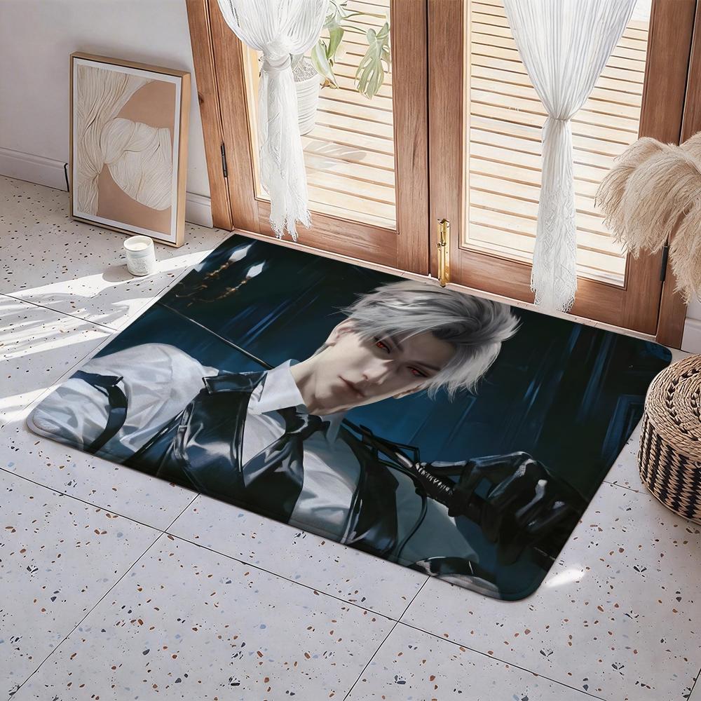 Character S Sylus Floor Mat Eco  Flannel Doormat Non Slip Odorless Indoor Floor Rug Soft Short Plush Home Mat