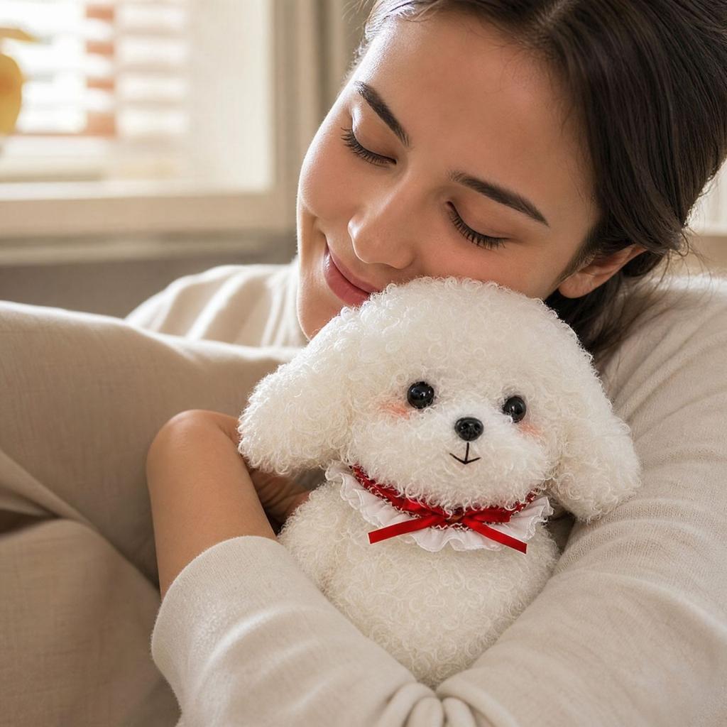 Plush Stuffed Animal Doll Toy for Kids, Soft Cuddly Plushie