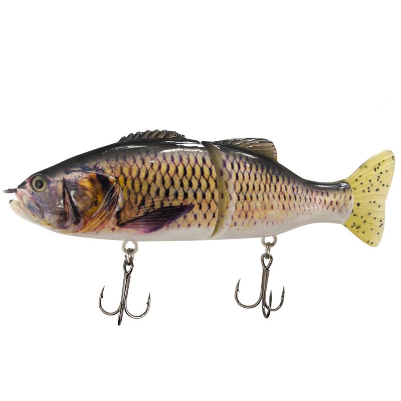 Multi Section Fish Hard Bait PVC Soft Bait S-Shape Swimming Posture Lure Road Runner ABS Plastic Fishing Lures
