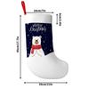 Christmas decoration fireplace hanging stocking1pc Polar Bear Snowflake Christmas Stocking Suitable for Winter