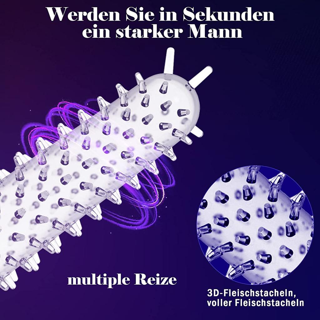 Reusable Extension Condom Penis Sleeve Male Enlargement Lasting Delay G Point Massager Cover Clear Condoms Adult Sex Toy