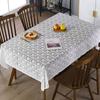 Practical Antique Lace Hollow Tablecloth European White Table Cover Universal Embroidered Floral Table Linen Afternoon Tea