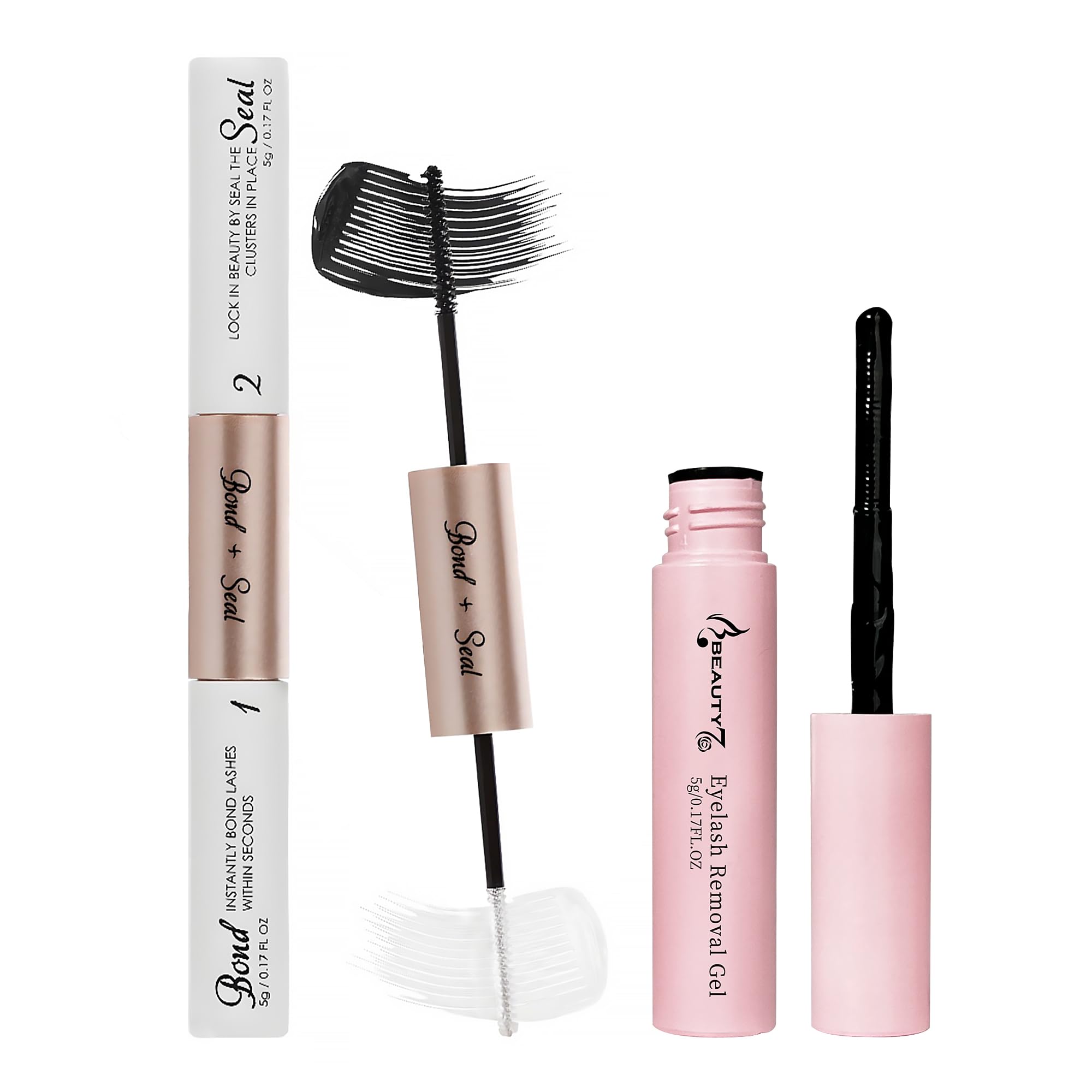 

Beauty7 False Eyelash Glue False Eyelash Adhesive Lash Glue Double End Adhesive Remover Partial False Eyelash Glue Bond Seal For Partial False