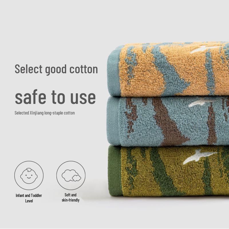 

Premium Yarn-Dyed Cotton Face Towels - Soft, Skin-Friendly Jacquard Design for Home Use 72*32cm