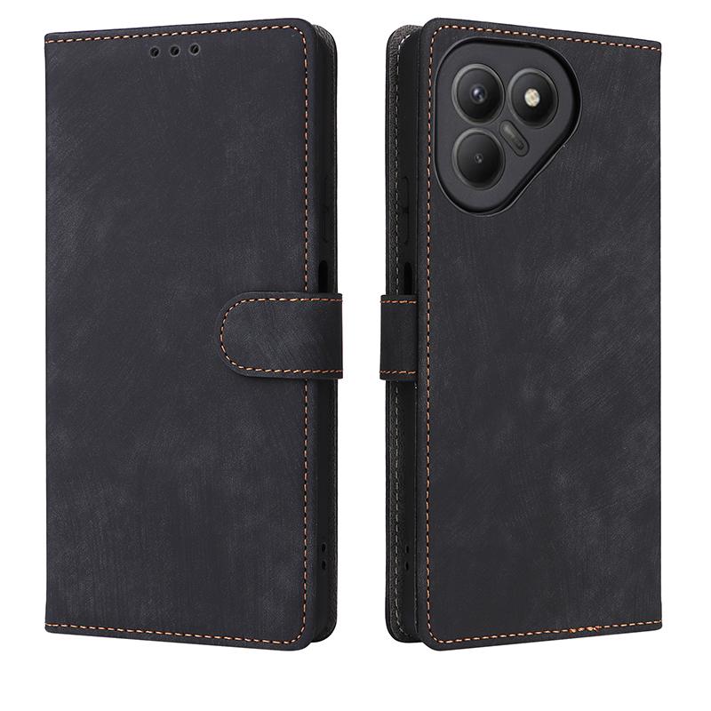 Flip Cases for Tecno Pova 7 PU Leather Full-Body Protection With [RFID Blocking] Shockproof Durable Retro Phone Case