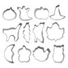12pc Biscuit Moulds Cake Mould Halloween Cookie Mini Small Size Pumpkin Cookie Cutter Baking Tools Western Halloween Supplies L5