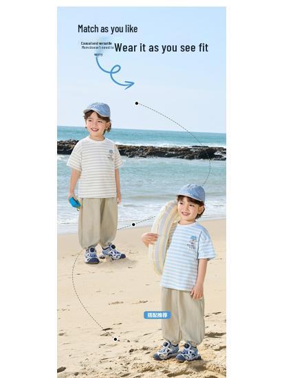 European Boy's 2026 Summer Short-Sleeve T-Shirt: New Toddler & Children's Thin Top