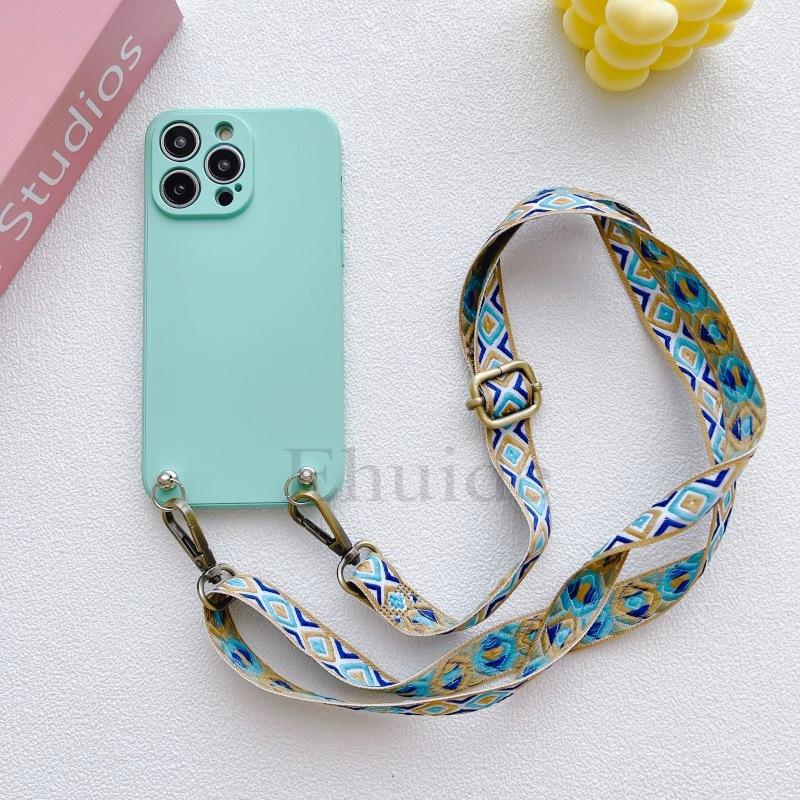 

Classic Strap Case For OPPO Realme C55 C53 C35 C33 C31 Finx X6 X5 Lite X3 Reno 11 10 Crossbody Neck Cord Lanyard Silicone Cover Find X3 Neo