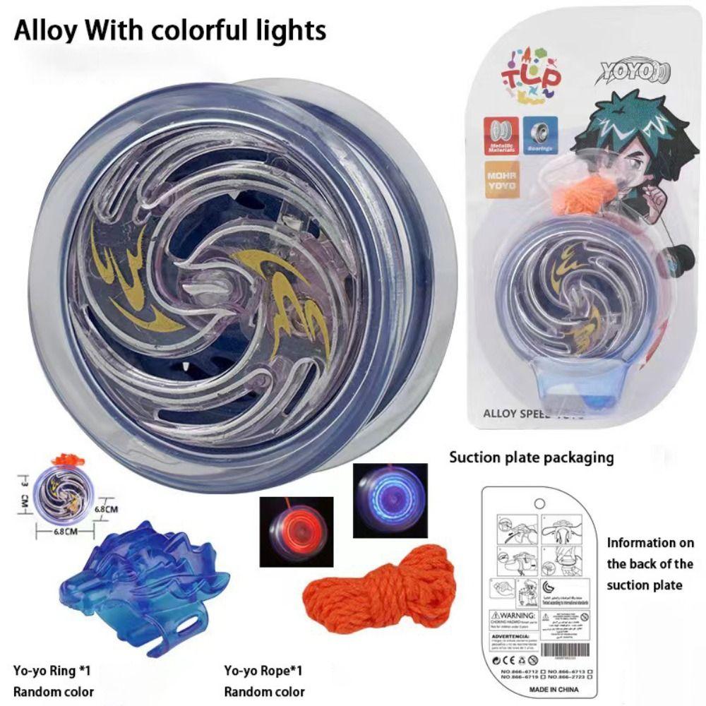 

Пластиковый 2A Йо-йо Мультяшный Светящийся Йо-йо Высококачественный Живой Слип Йо-йо Blue