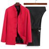 Men's Tang Suit: Spring & Autumn Chinese Style Jacket Two-Piece Set for Middle-aged & Elderly - Perfect for Dad's Birthday