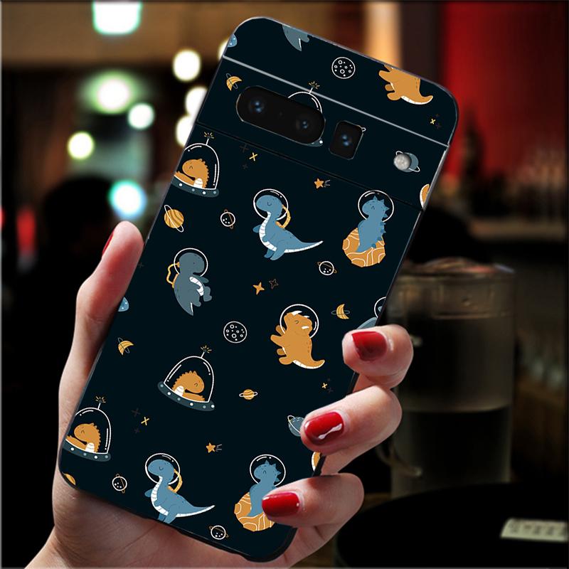 Phone Case For Google Pixel 10 9 Pro XL 9A 8 7 6 Pro Pixel 8A 7A 6A Pixel 8 7 6 5 Cute Dinosaur Baby