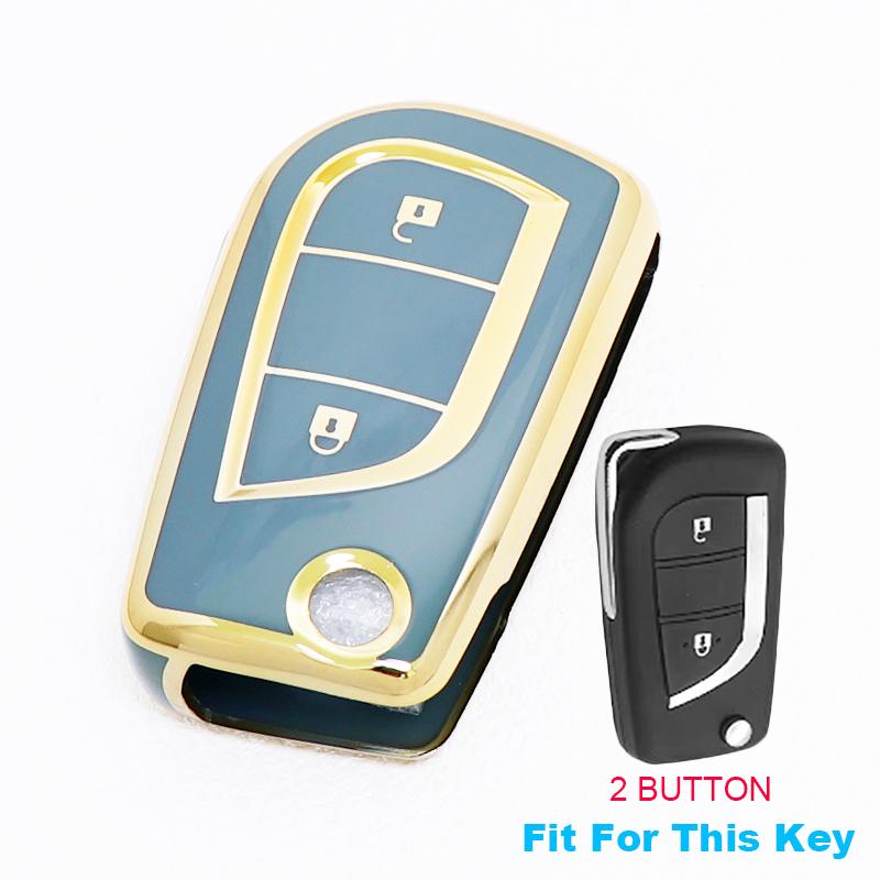 2/3/4 Buttons for Toyota Auris Corolla Reiz Avensis Verso Yaris Aygo Rav4 Scion TC IM TPU Car Key Case Cover Remote Shell Fob