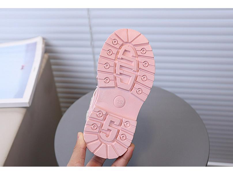 2025 Children's Winter Velvet Cotton Boots: Warm Korean Style Snow Boots for Little Girls