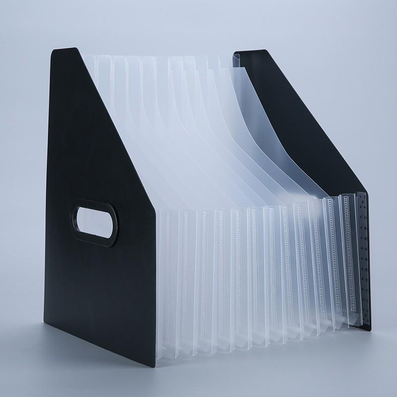 A4 Vertical Accordion File Organizer - Rainbow Desktop Storage Folder for Students and Office Use