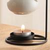 Hanging Ceramics Essential Oil Burners Aromatherapist Diffuser Tealight Candle Holder with Iron Stand for Home Decors