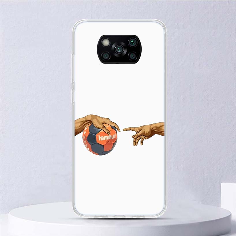 

Handball Sport Soft Case For Xiaomi Poco X7 X6 X5 X4 X3 Nfc F7 Ultra F6 F5 Pro Phone Cover F4 Gt F3 M5S M4 M3 M5 M6 Coque Xiaomi Poco M5S