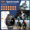 LIGE New 1000mAh Capacity Battery Smart Watch LED Flashlight Outdoor Mountain Climbing Cycling Sports Health Monitor Smartwatch