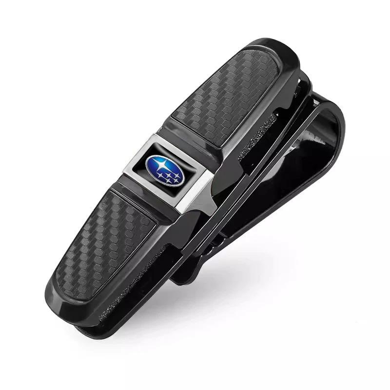 Subaru Car Sun Visor Glasses Clip Sunglasses Storage Holder for Impreza STI Legacy Outback WRX BRZ Forester XV Crosstrek Exiga ge3
