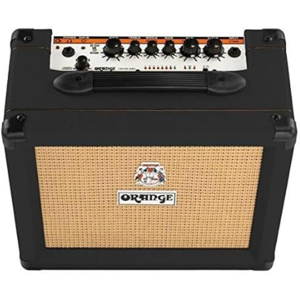 ORANGE CRUSH 20W Guitar Amp 1 x 8" Combo, with Built-In Reverb and Tuner Guitar Amp CRUSH 20RT Black