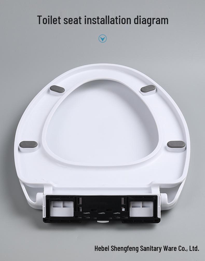 Thickened Universal Slow-Down U/V-Shaped Toilet Seat Cover