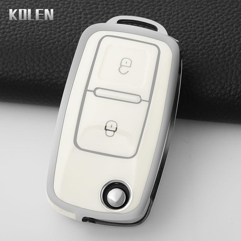 Tpu Car Key Case Cover For Vw Volkswagen Polo Tiguan Passat B5 B6 B7 Golf 4 5 6 Mk6 Jetta Lavida Skoda Octavia Seat Leon Altea