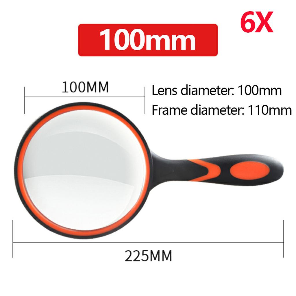6X/7X/8X/10X Handlupe Rutschfester Weicher Griff Leselupe für Kinder Senioren Lesen Wissenschaft Naturerkundung