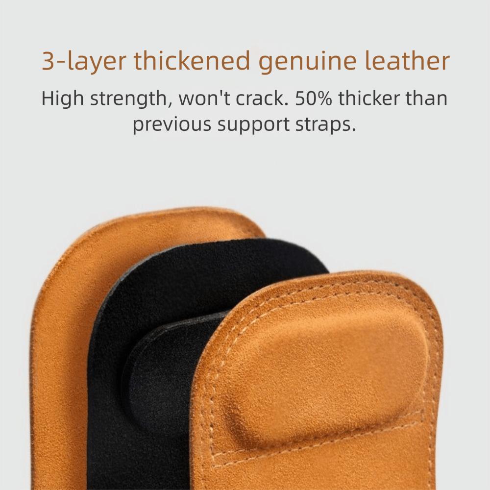 Double Leather Weightlifting Gloves Anti-Skid Workout Gloves Training Deadlift Belt  Crossfit