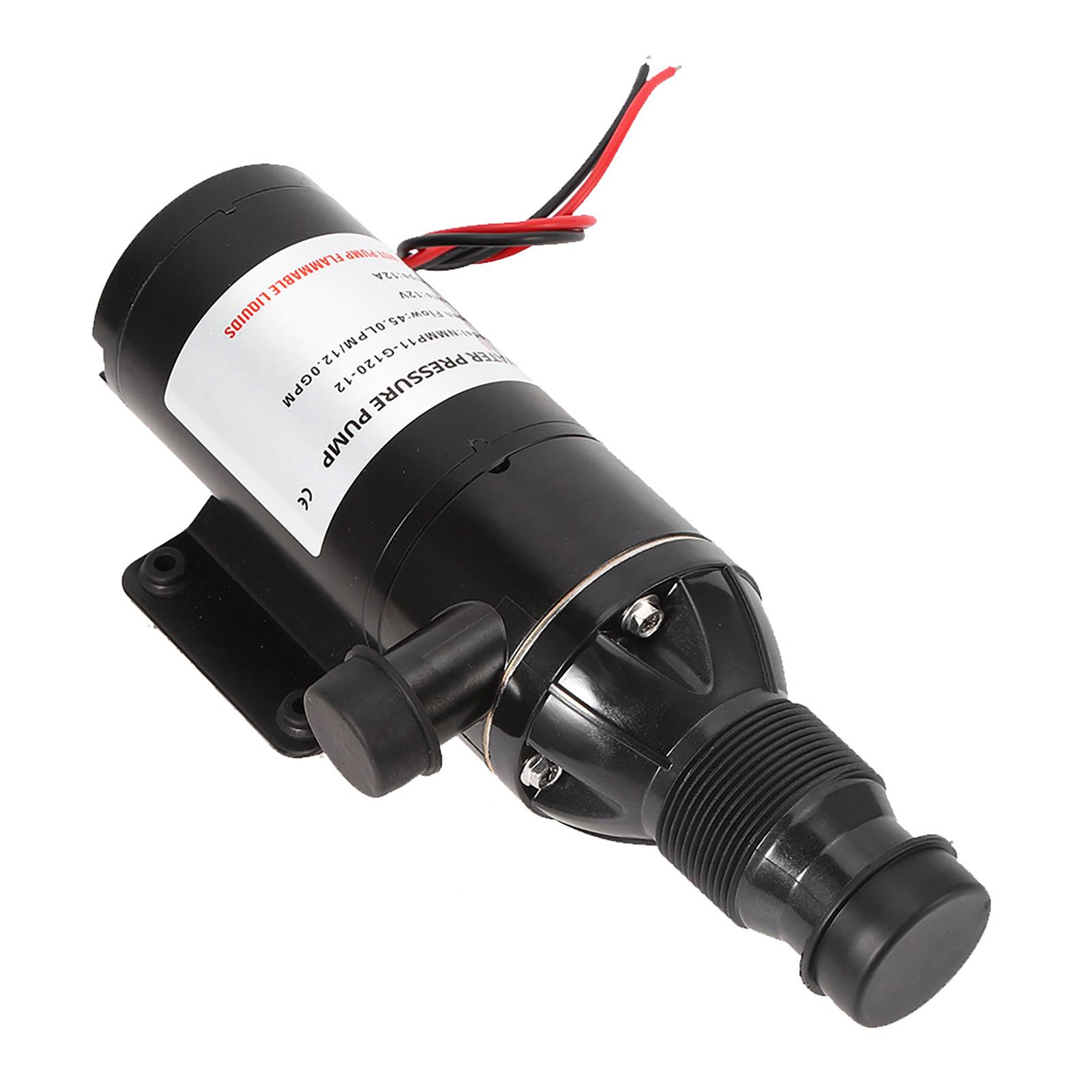 

12V 45LPM 12GPM Waste Water Pump Self Priming Low Noise for Marine Boat RV Toilet Agricultural