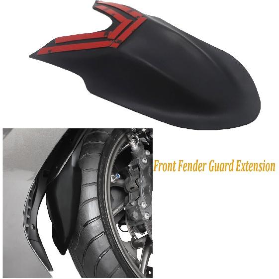 Kompatibel mit K1600GT K1600GTL K1600B K1600 Motorradzubehör ABS Vorderradkotflügelverlängerung, Schwarz