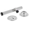 19.3‑28.3in Table Pedestal Kit Adjustable Silver Pillar with Mount Base Parts Universal for Caravan Motorhome Yacht