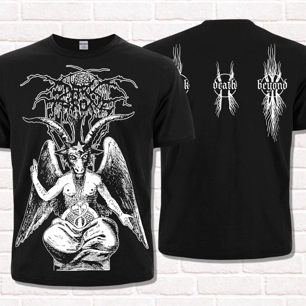 

Футболка Darkthrone, Черная Смерть и Запределье Бафомет. Истинный норвежский блэк-метал. L