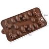 CCmax Silicone Easter Chocolate Mold Set: 6 Eggs, 4 Bunnies, 4 Ducks Nonstick Molds for Homemade Chocolates, Candies, Jellies, Ice Cubes