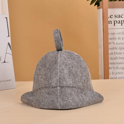 1Pcs Sauna Hat Anti Heat Headgear  Style Wool Felt Shower Cap For Men Women Shower Bathing Accessories