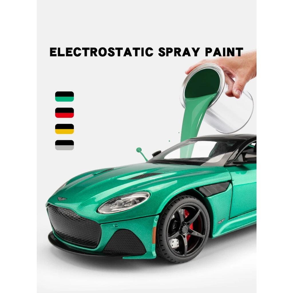 1/24 Scale Aston Martin DBS Luxury Sports Car Alloy Metal Diecast & Toy Vehicle Car Model High Simulation Collect Hobby Ornament Gift