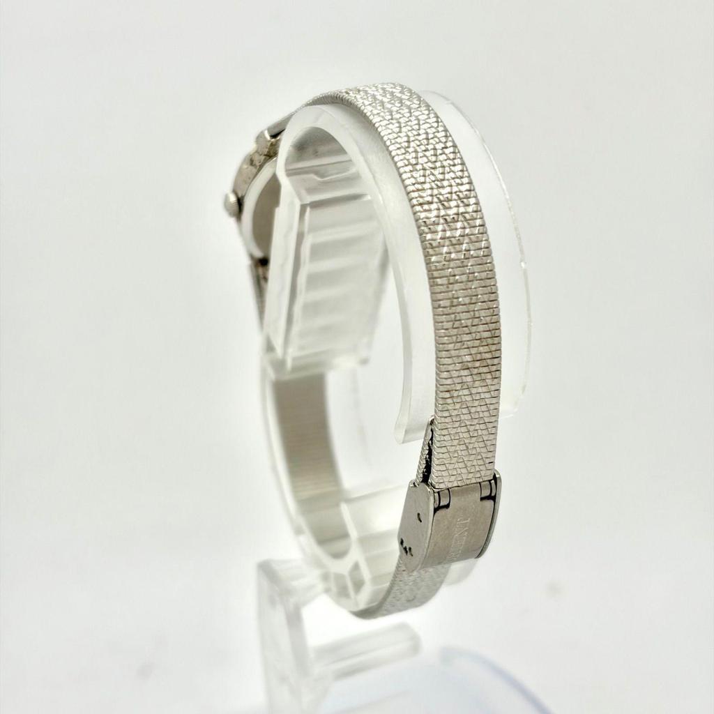 Used [New Battery] ORIENT Ladies Watch 1P Diamond Shell Silver UBLV-01