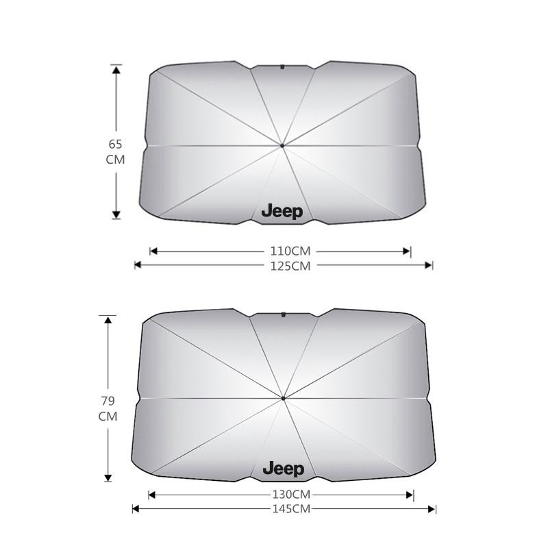Universal UV Protection Shield Front Rear Car Window Car SunShade For Jeep Renegade Wrangler Cherokee Compass Patriot Accessorie