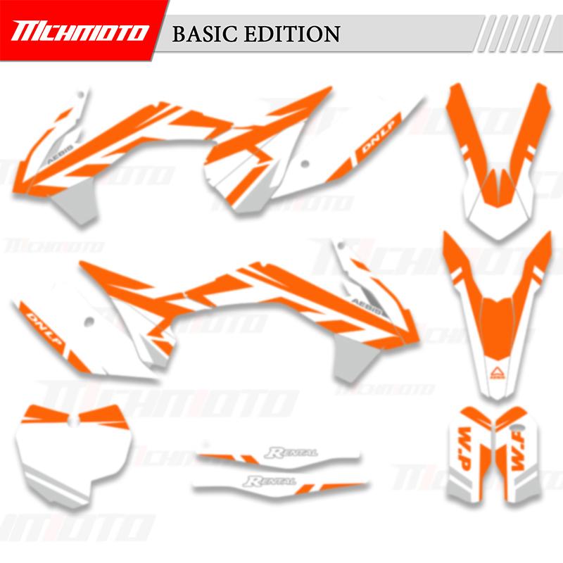 MCHMFG For KTM SX SXF XC XCF 2013 2014 2015 EXC XCW 2014 2015 2016 Graphics Decals Stickers Kits Number Name Background