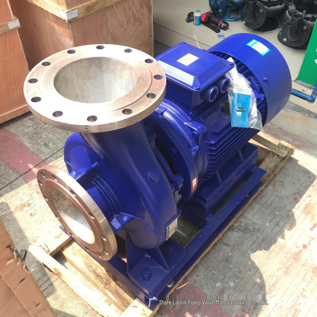 Horizontal Stainless Steel Hot Water Circulation Pump IHW000-125I - 15KW Centrifugal Pipeline Pump