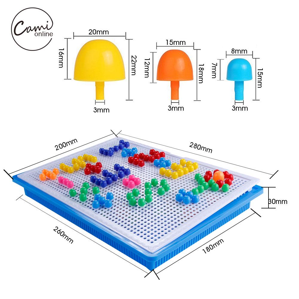 296 buc Mozaic Imagine Puzzle Jucărie Copii Compozit Intelectuală Educațională Kit Cu ciuperci